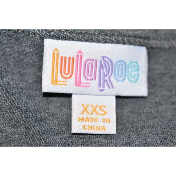 LULAROE NEW $54 Gray Short Sleeve Julia T-Shirt Dress XXS - Picture 3 of 3